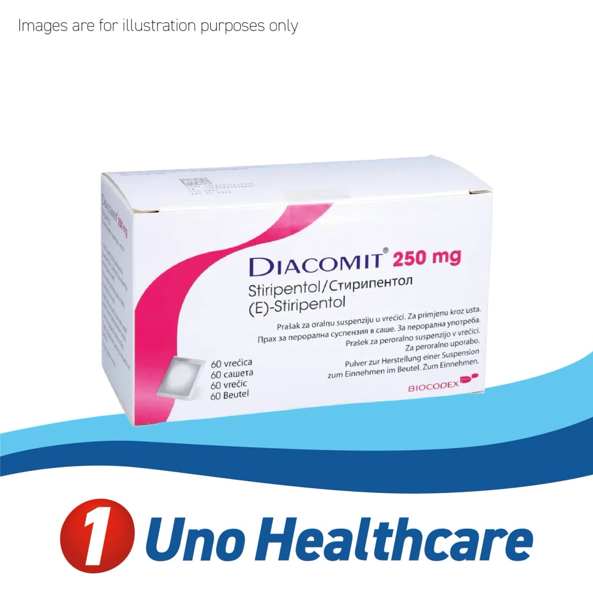 Diacomit (Stiripentol) Stiripentol 250mg – Anticonvulsant for Dravet Syndrome