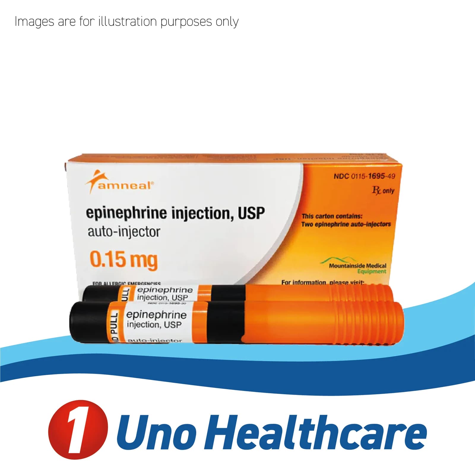 Epinephrine (Epinephrine) 0.15 mg — autoinjector for anaphylaxis treatment