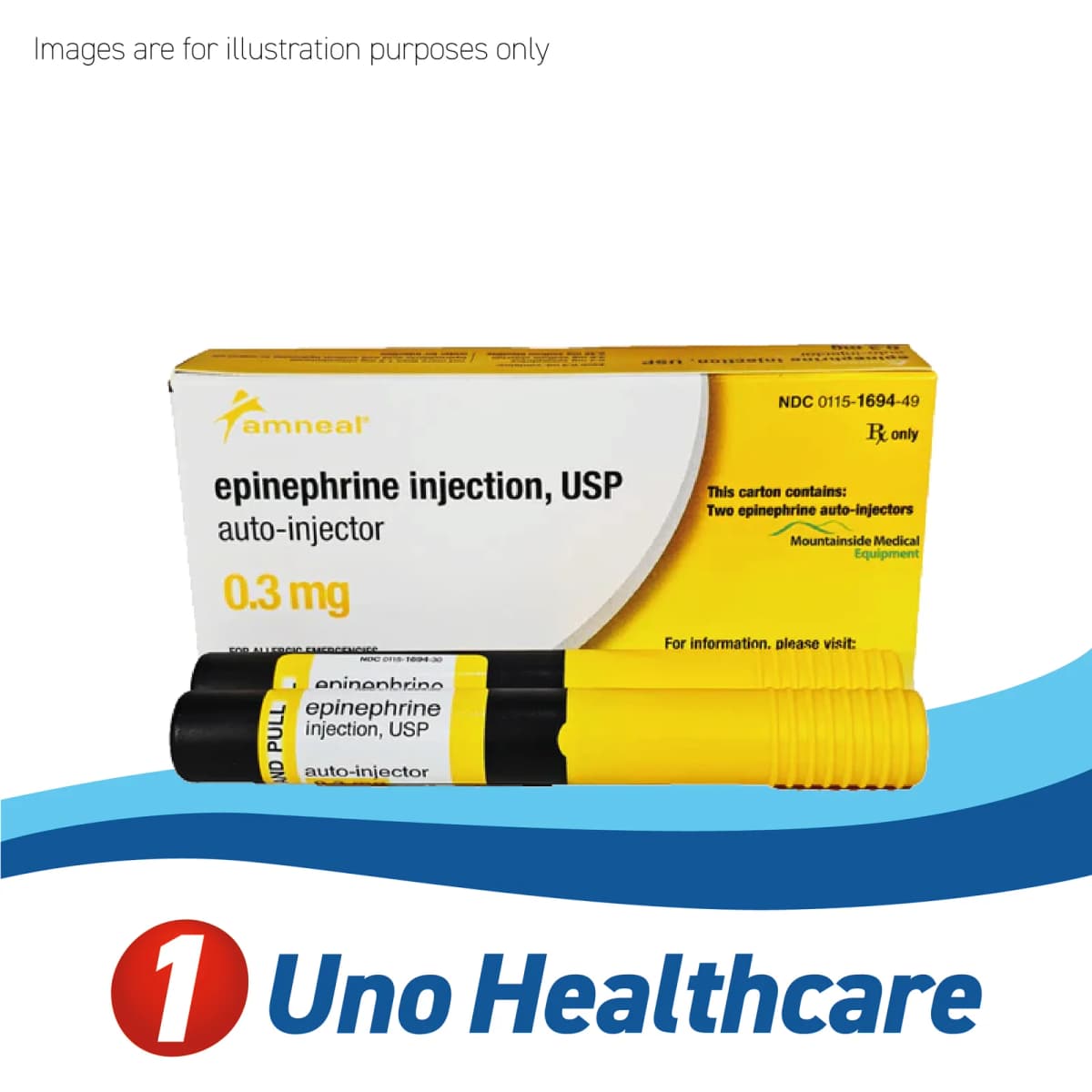 Epinephrine (Epinephrine) 0.3mg – Autoinjector for Anaphylaxis Treatment