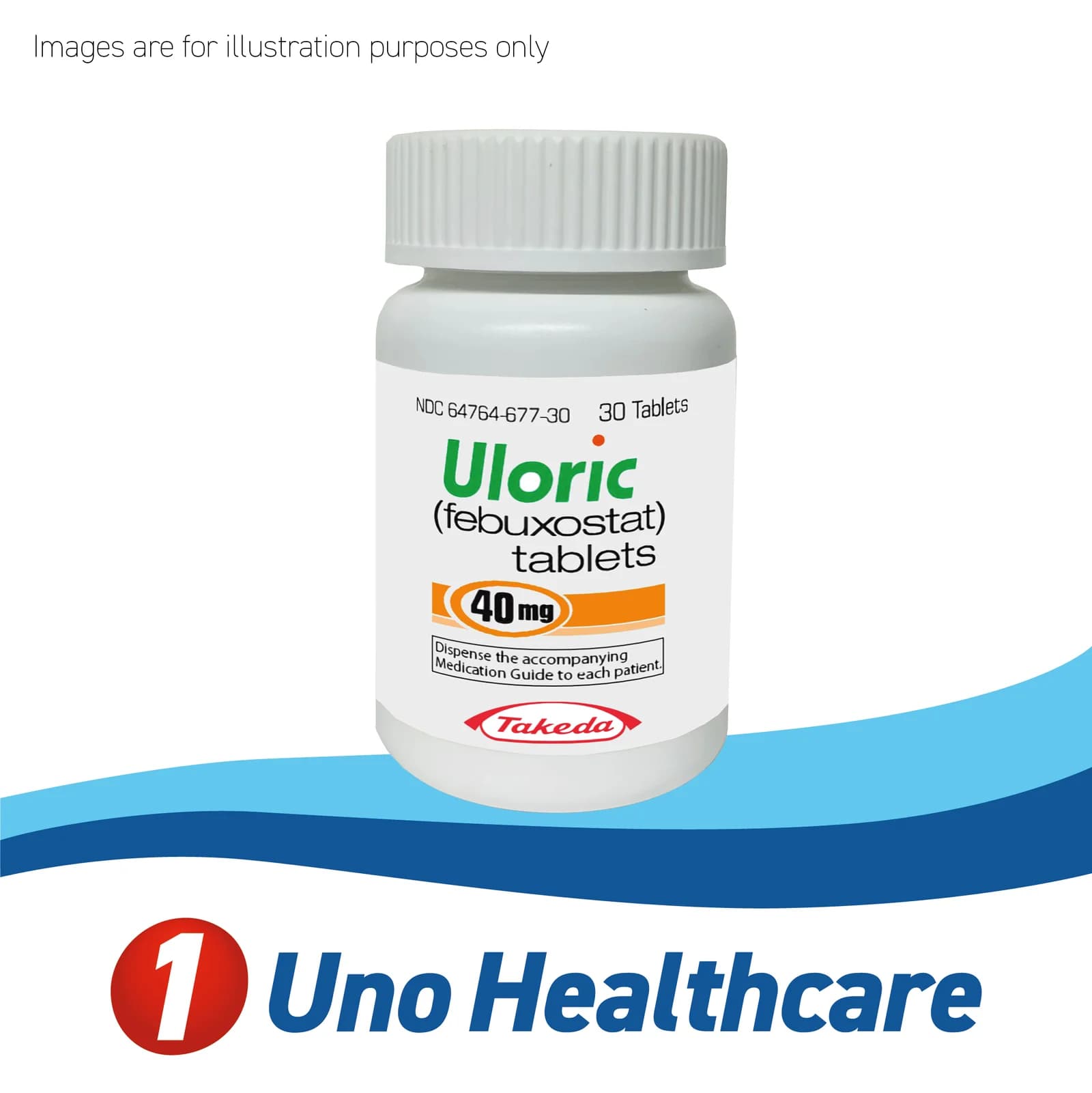 Uloric (Febuxostat) Febuxostat 40mg – xanthine oxidase inhibitor for gout