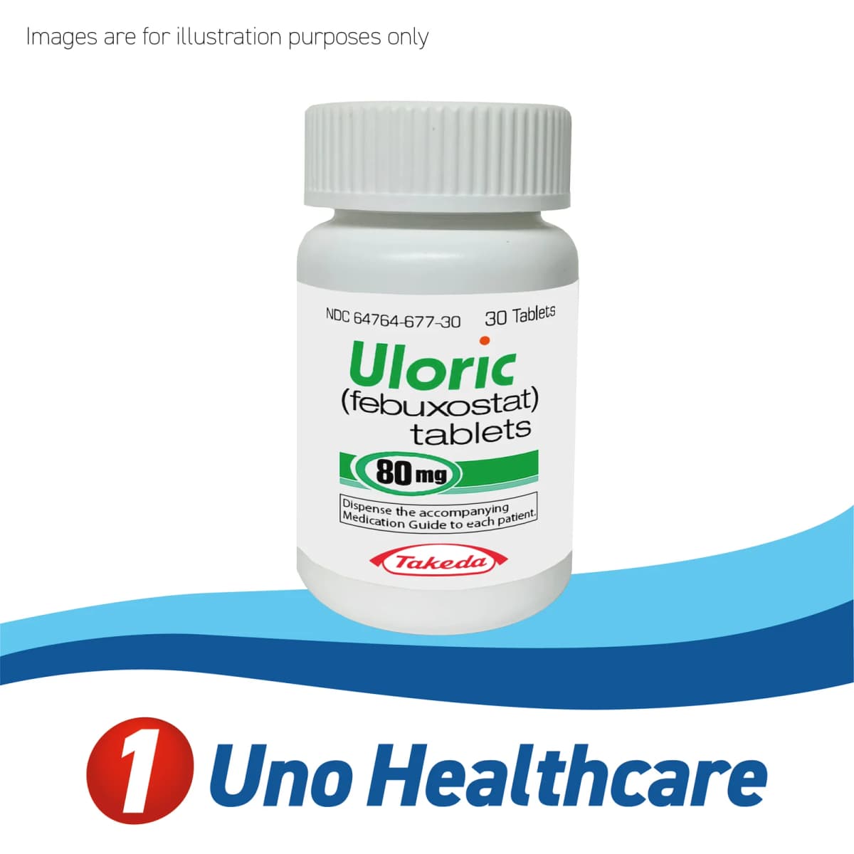 Uloric (Febuxostat) Febuxostat 80mg – xanthine oxidase inhibitor for gout