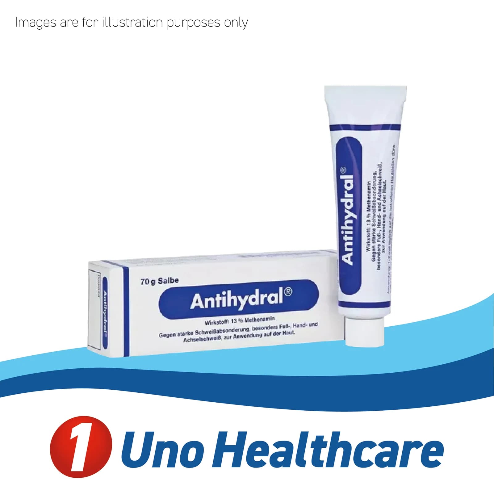 Antihydral (Methenamine) – 70g Cream for Excessive Sweating (Hyperhidrosis)