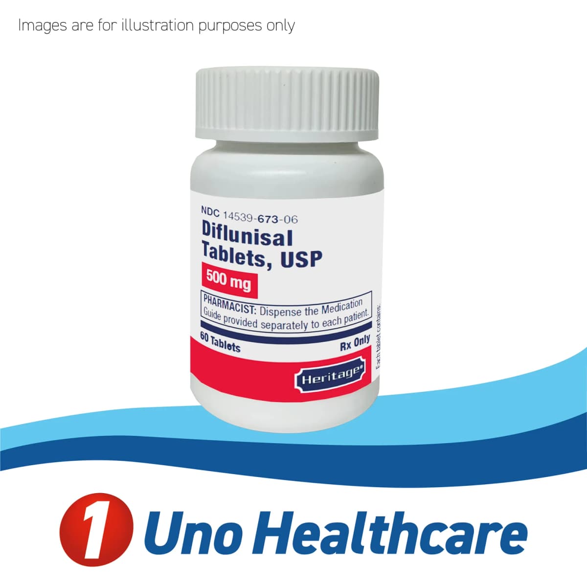 Diflunisal 500mg – 60 Tablets – Non-Steroidal Anti-Inflammatory Drug (NSAID)