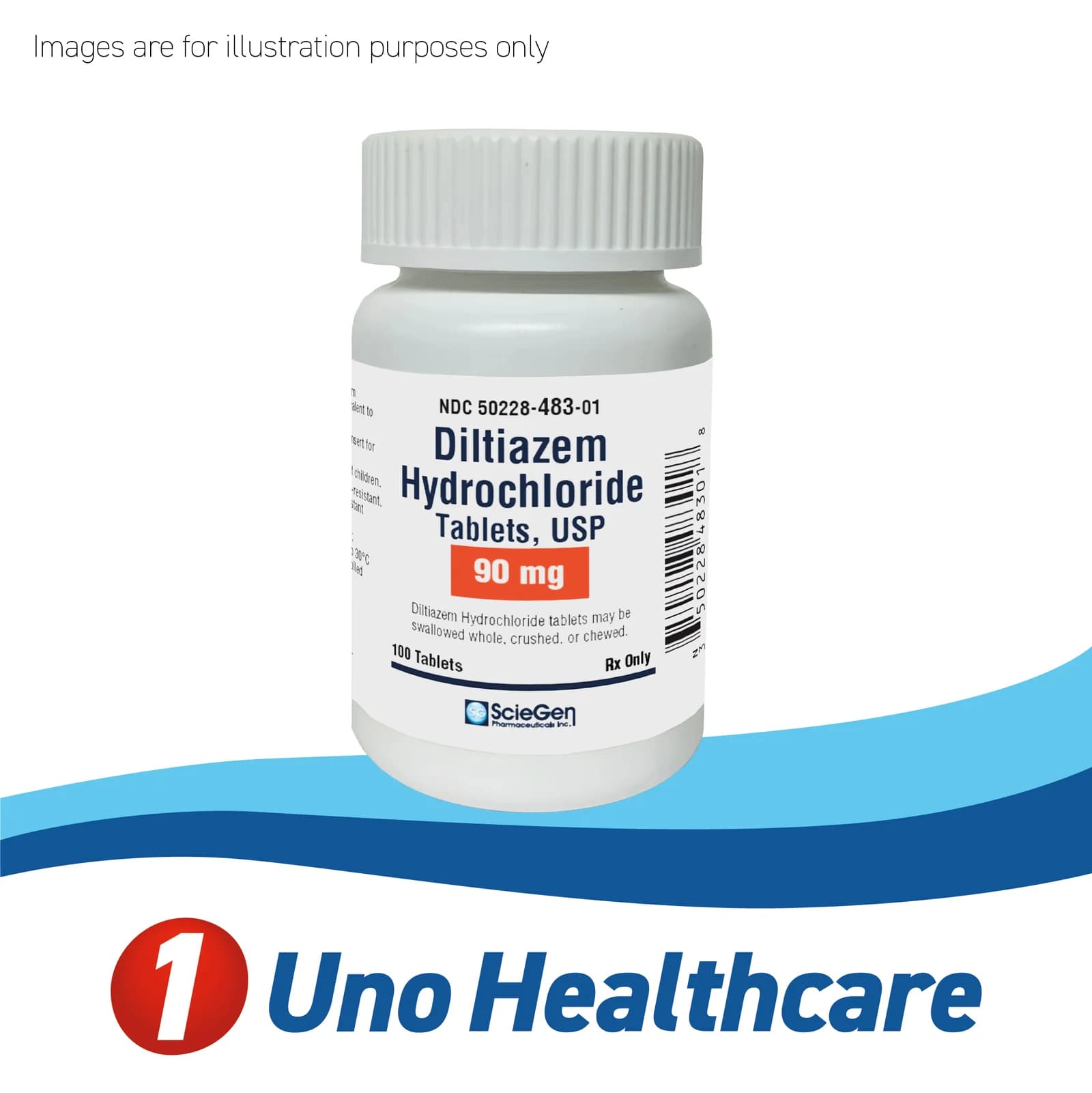 Diltiazem Hydrochloride 90mg – Treatment for Angina and High Blood Pressure