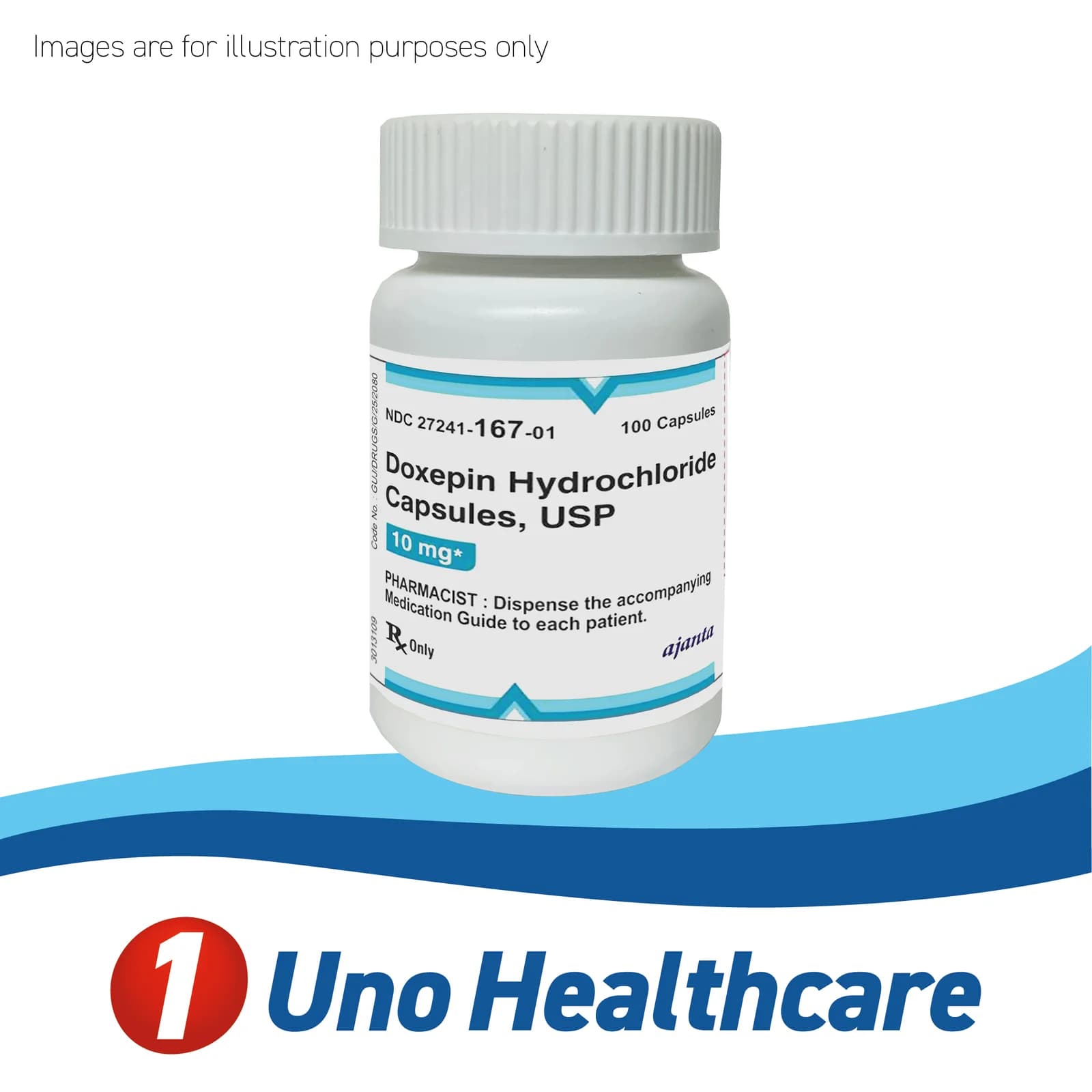 Doxepin 10mg – Tricyclic Antidepressant for Anxiety and Sleep