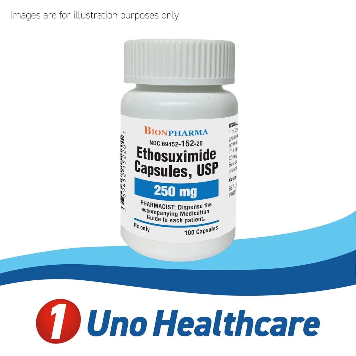 Ethosuximide 250mg – Anticonvulsant for Absence Seizures