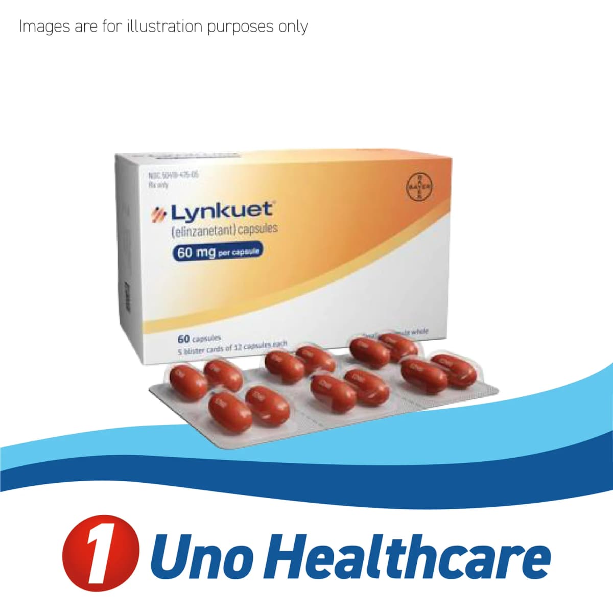 Lynkuet (Elinzanetant) 60mg – 60 Capsules – Non-Hormonal Therapy for Menopausal Hot Flashes