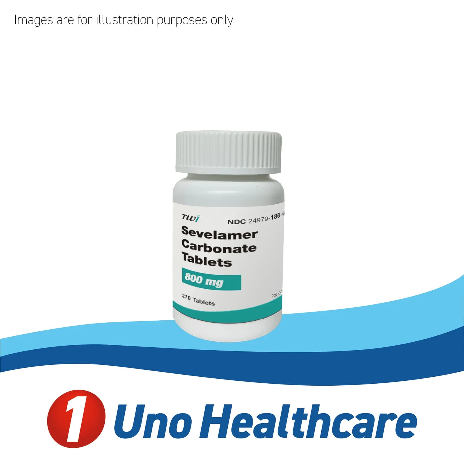 Sevelamer Carbonate 800mg – 270 Tablets – Management of Hyperphosphatemia in CKD Patients on Dialysis